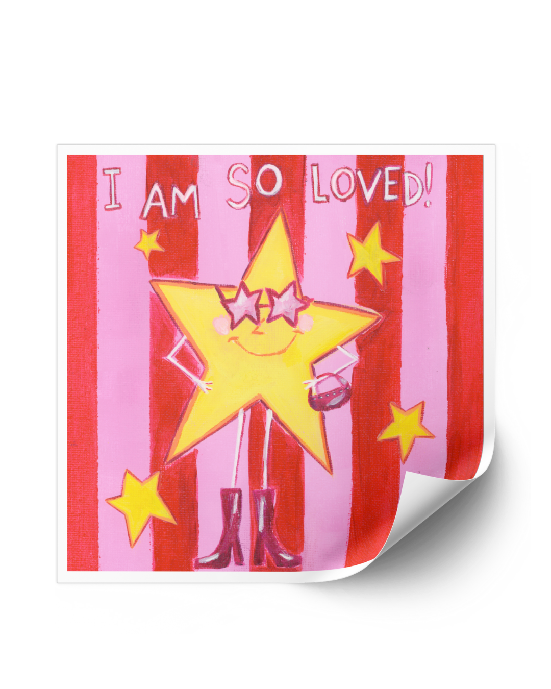 "i am so loved" sticker