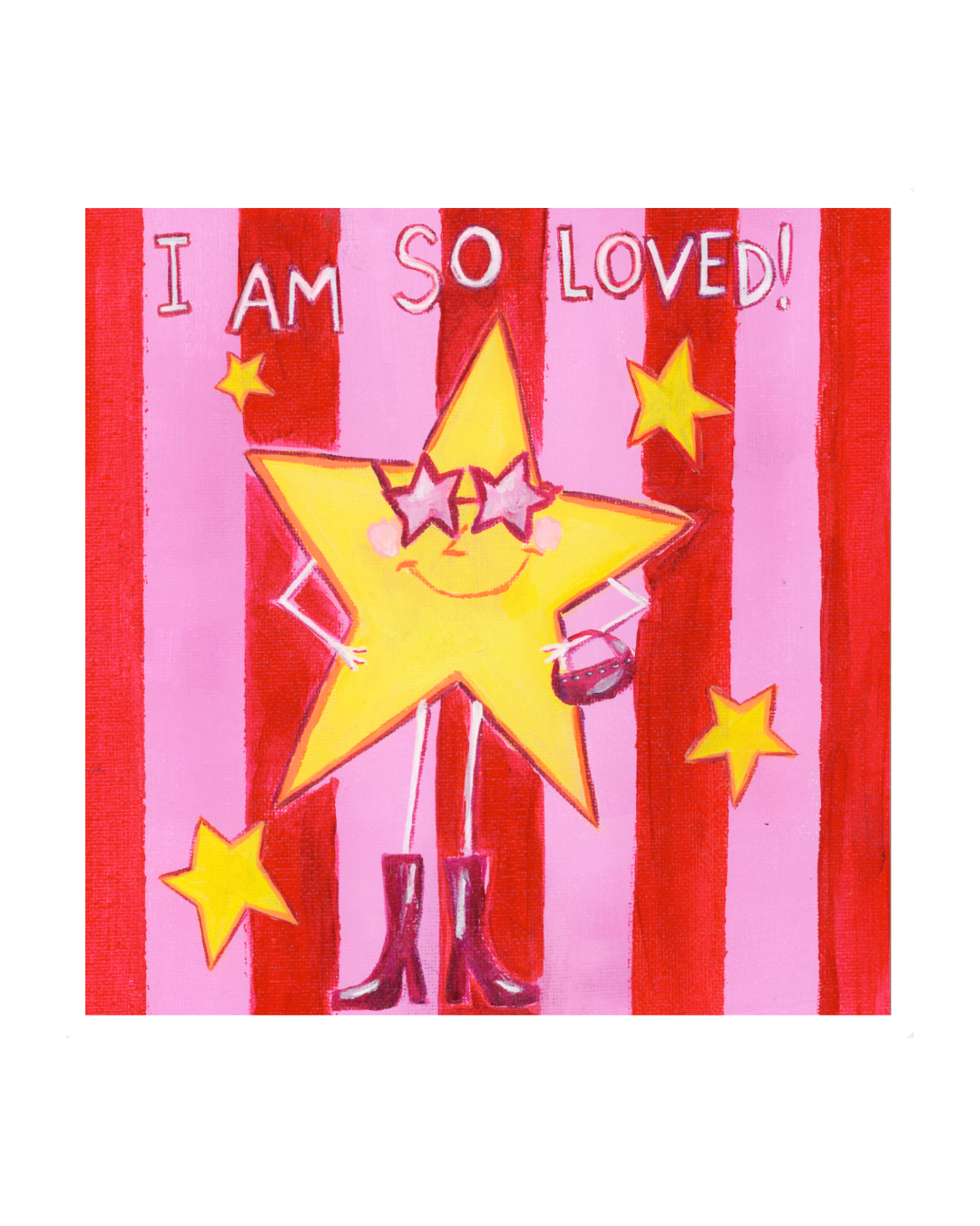 "i am so loved" sticker