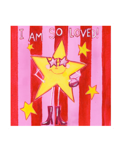 "i am so loved" sticker